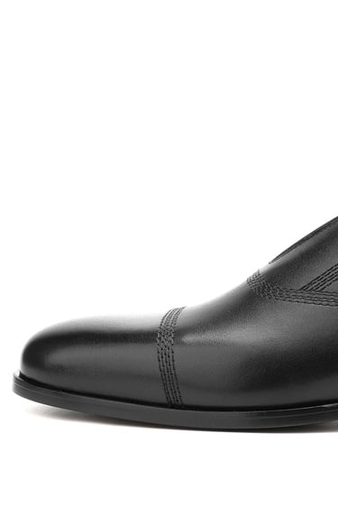  Tamer Tanca Erkek Hakiki Deri Siyah Deri Klasik Ayakkabı