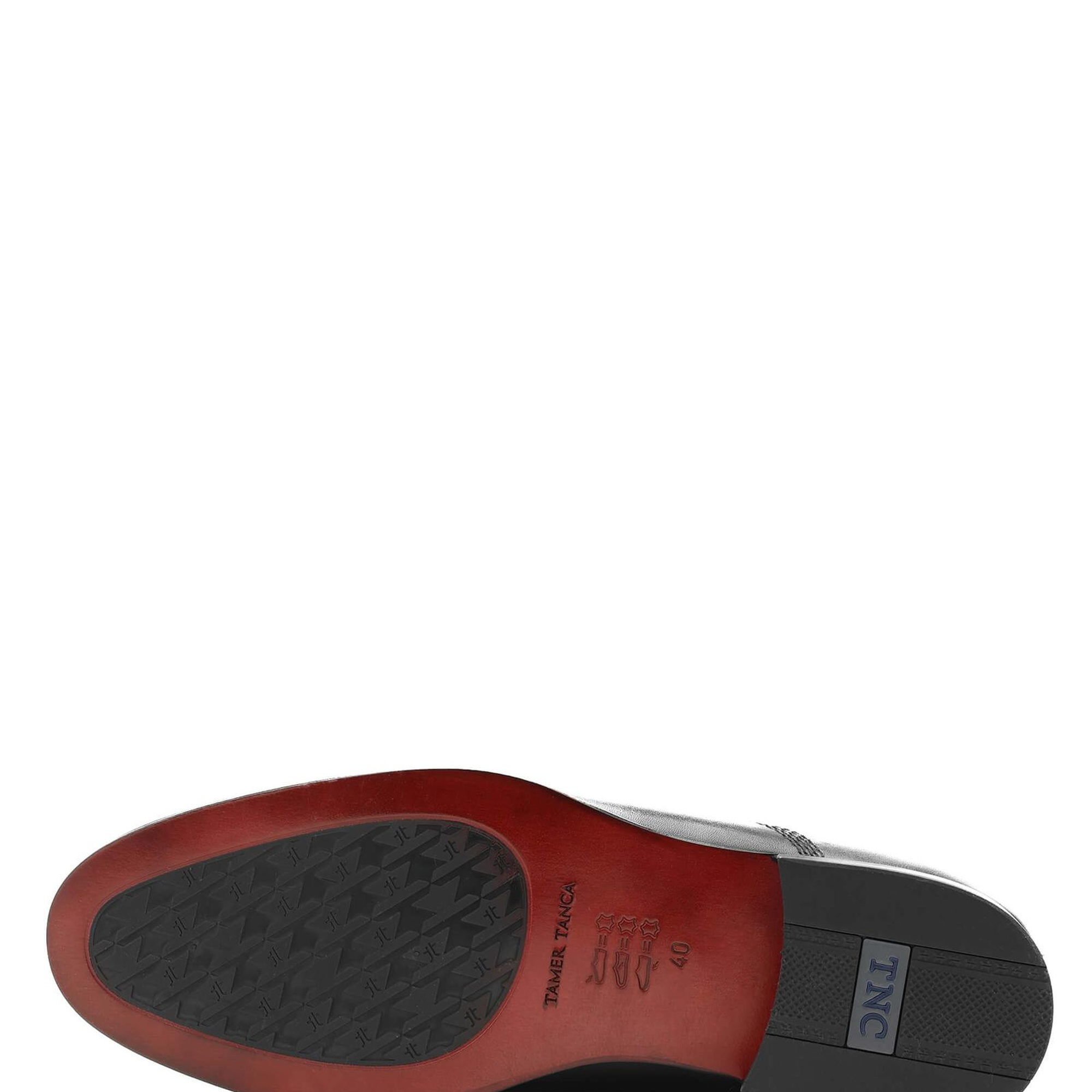 Tamer Tanca Erkek Hakiki Deri Siyah Deri Klasik Ayakkabı