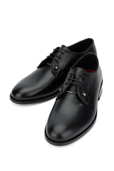  Tamer Tanca Erkek Hakiki Deri Siyah Analin Klasik Ayakkabı