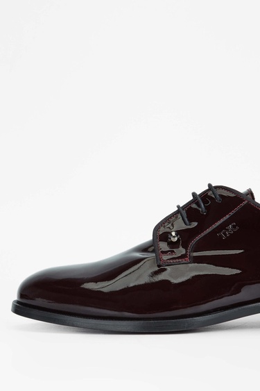  Tamer Tanca Erkek Hakiki Deri Bordo Klasik Ayakkabı