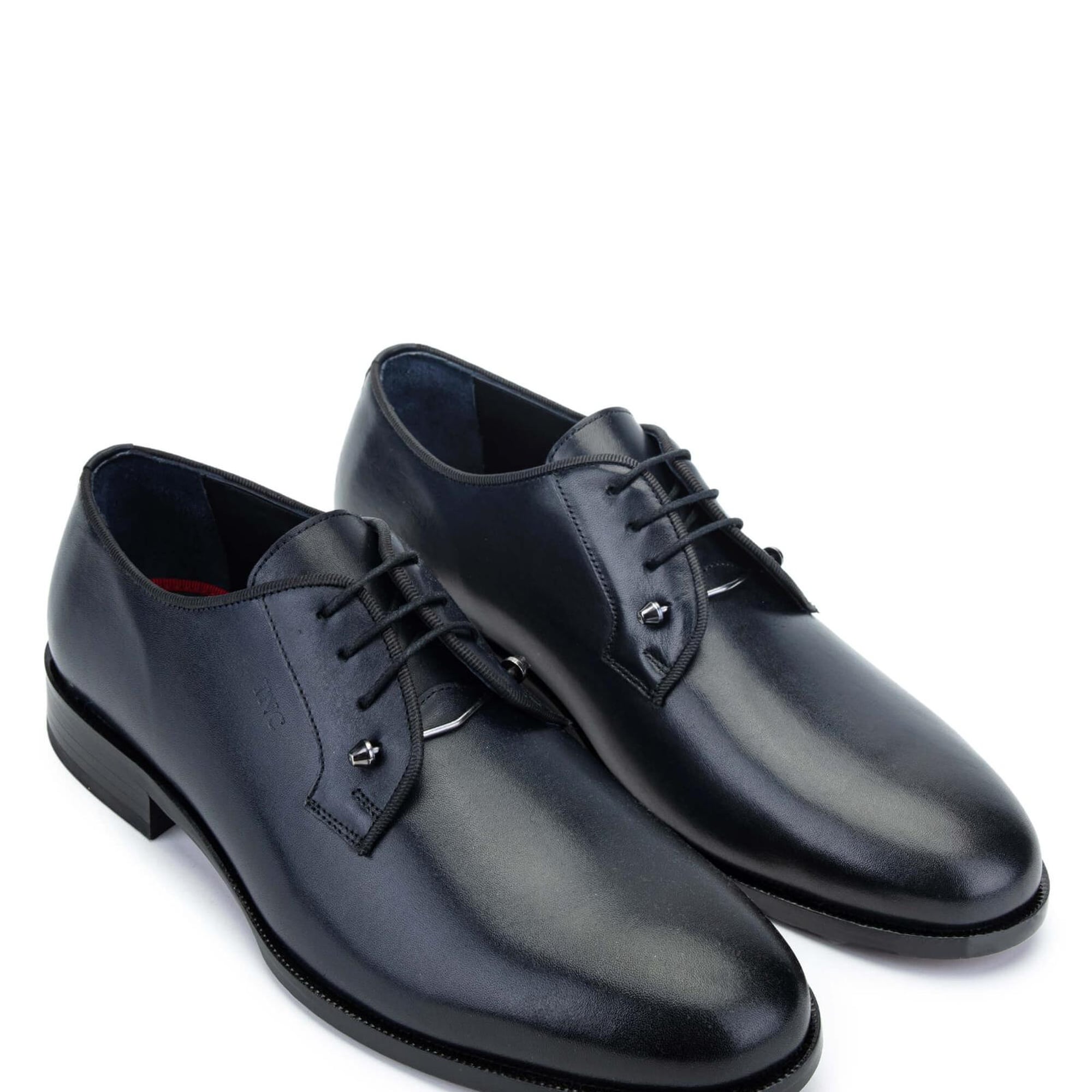 Tamer Tanca Erkek Hakiki Deri Lacivert Klasik Ayakkabı