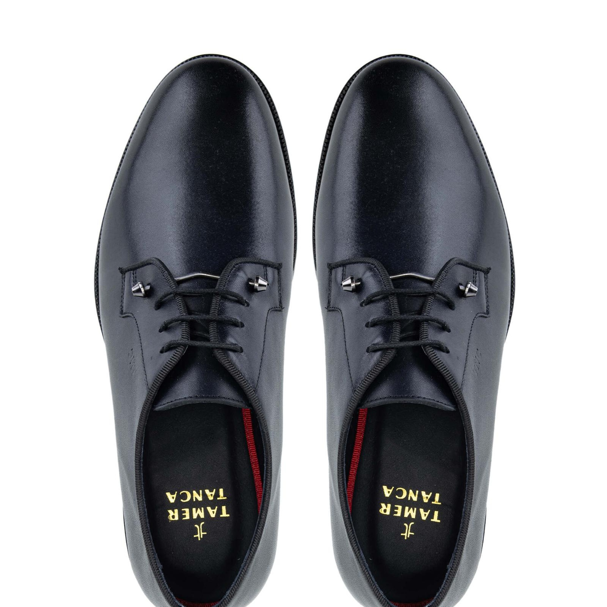 Tamer Tanca Erkek Hakiki Deri Lacivert Klasik Ayakkabı