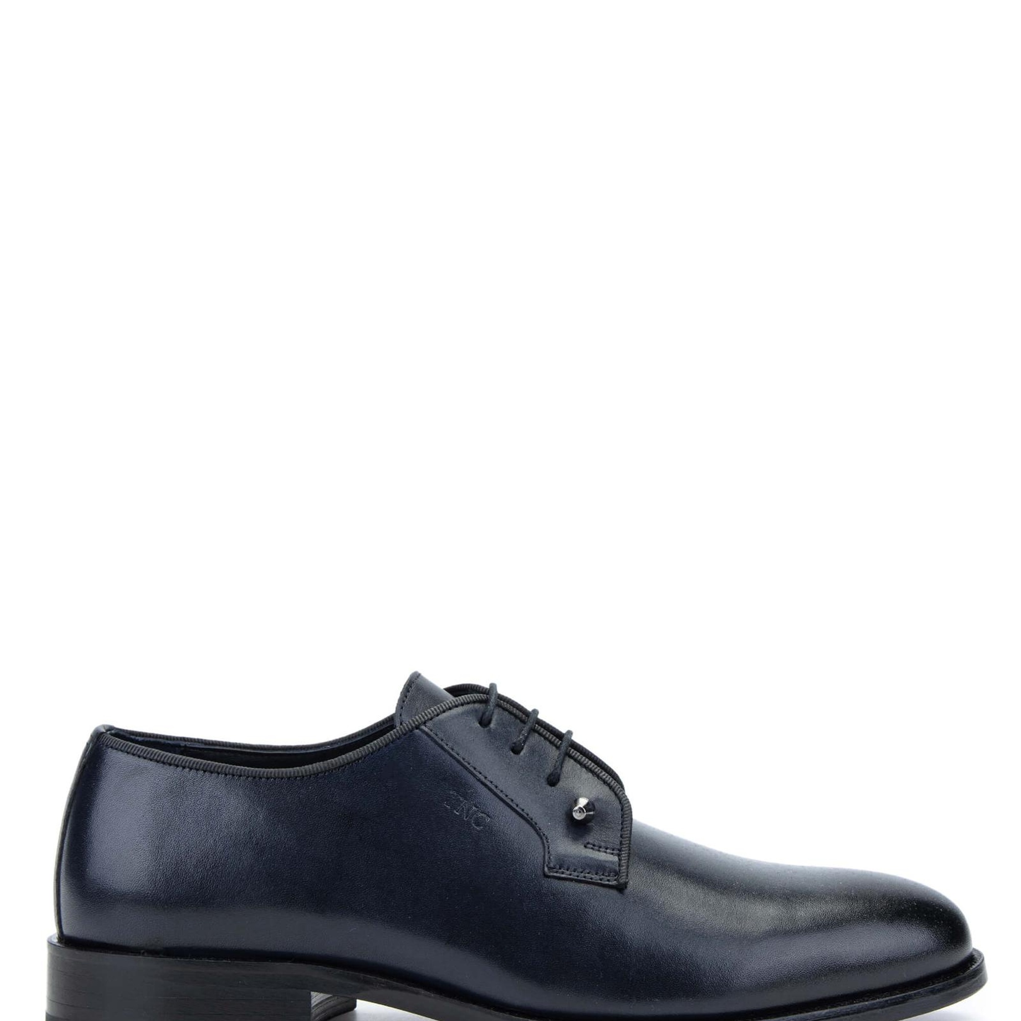 Tamer Tanca Erkek Hakiki Deri Lacivert Klasik Ayakkabı