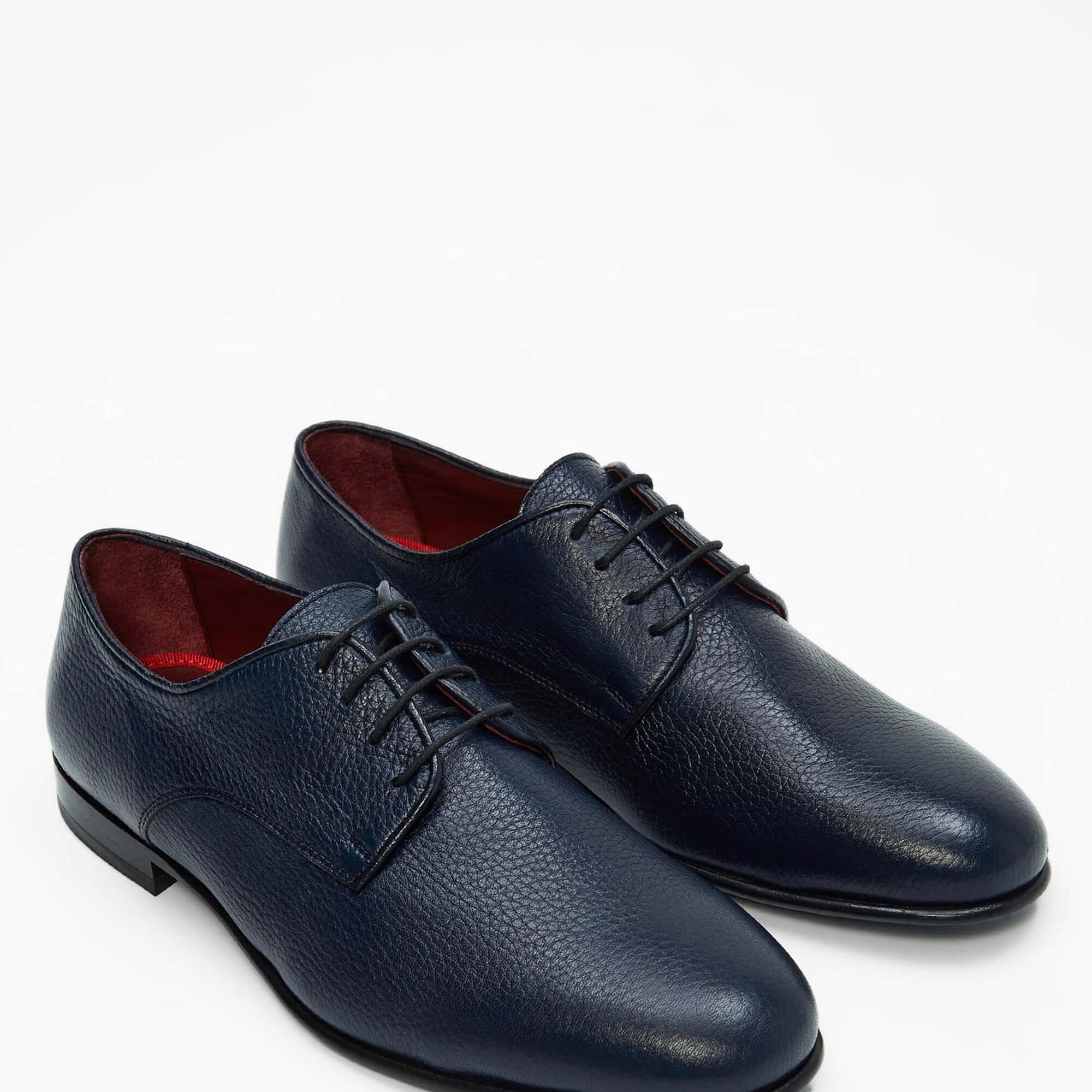 Tamer Tanca Erkek Hakiki Deri Lacivert Klasik Ayakkabı