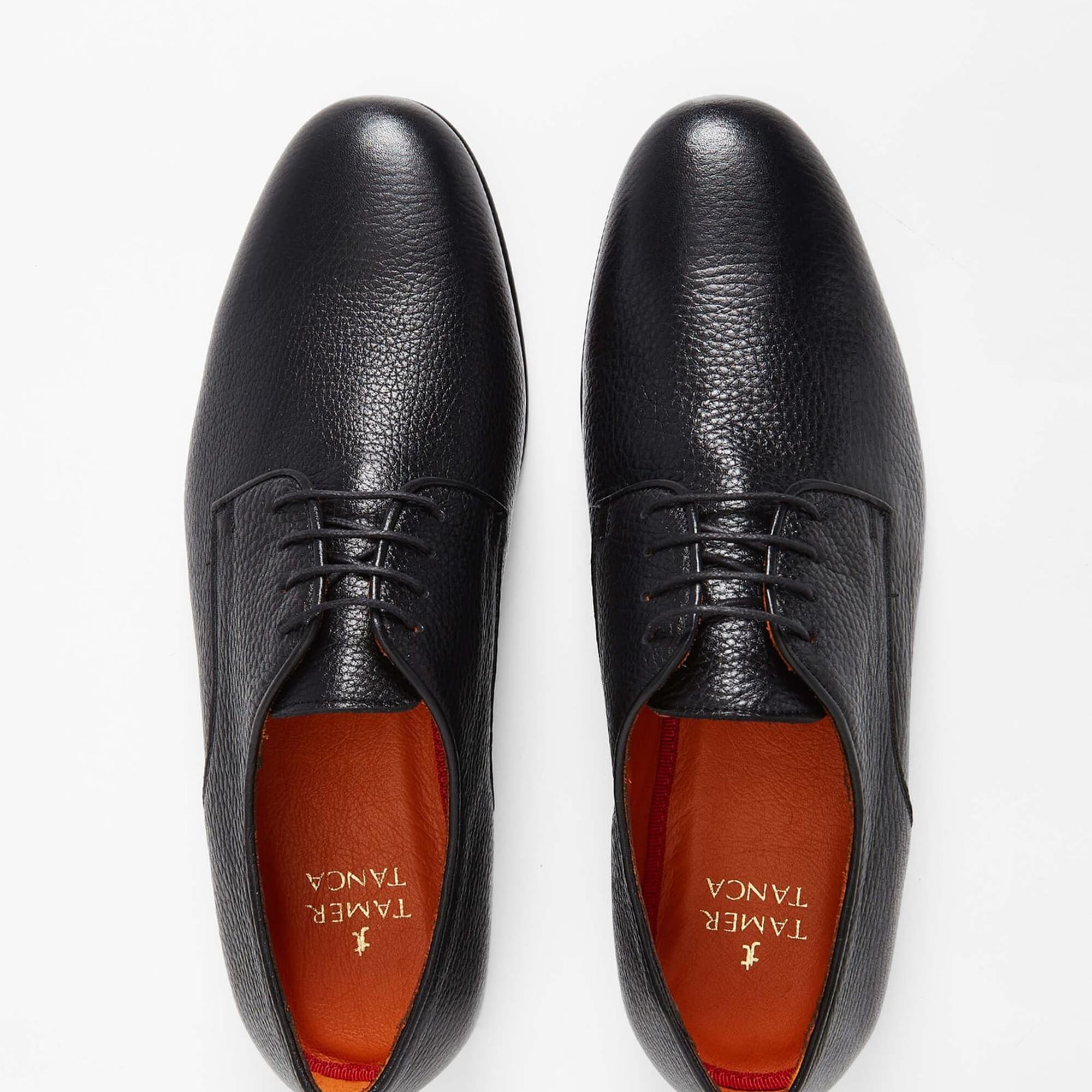 Tamer Tanca Erkek Hakiki Deri Siyah Klasik Ayakkabı