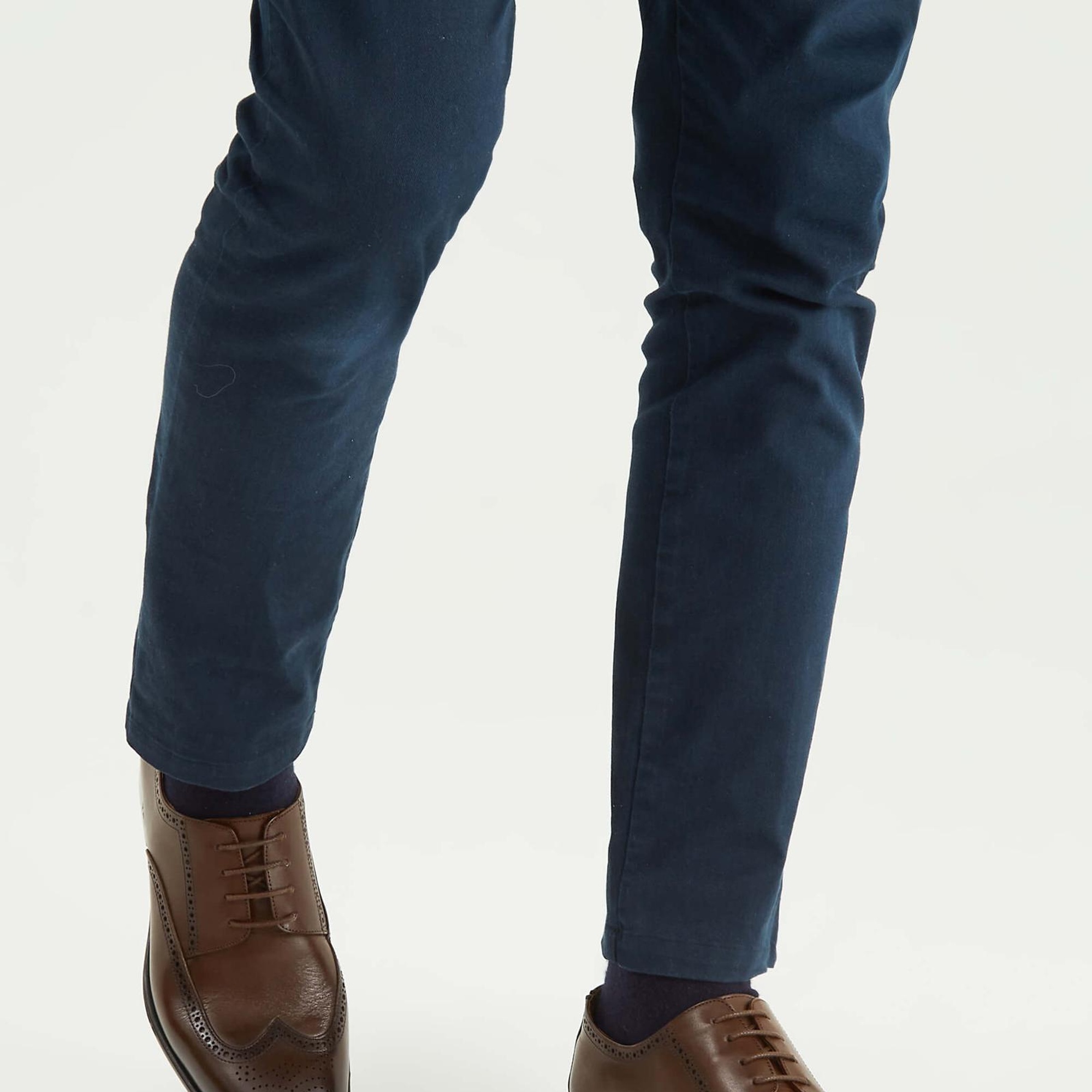 Tamer Tanca Erkek Hakiki Deri Kahverengi Klasik Ayakkabı