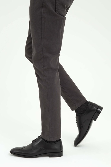  Tamer Tanca Erkek Hakiki Deri Siyah Analin Klasik Ayakkabı