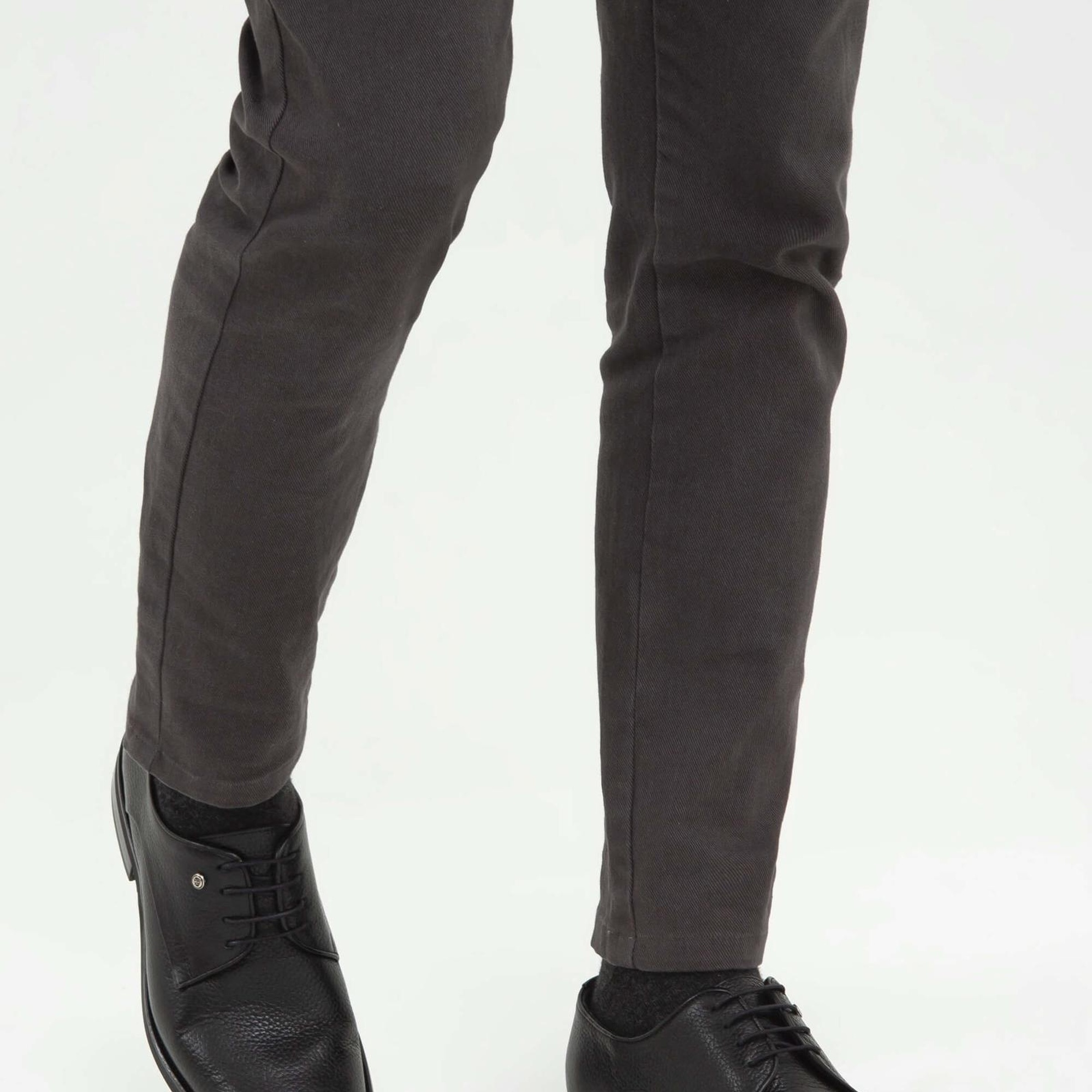 Tamer Tanca Erkek Hakiki Deri Siyah Floter Klasik Ayakkabı