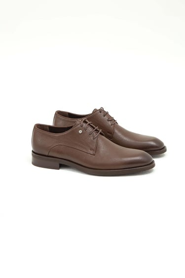  Tamer Tanca Erkek Hakiki Deri Taba Floter Klasik Ayakkabı