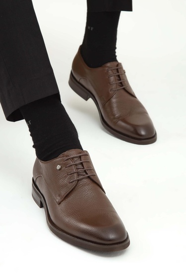  Tamer Tanca Erkek Hakiki Deri Taba Floter Klasik Ayakkabı