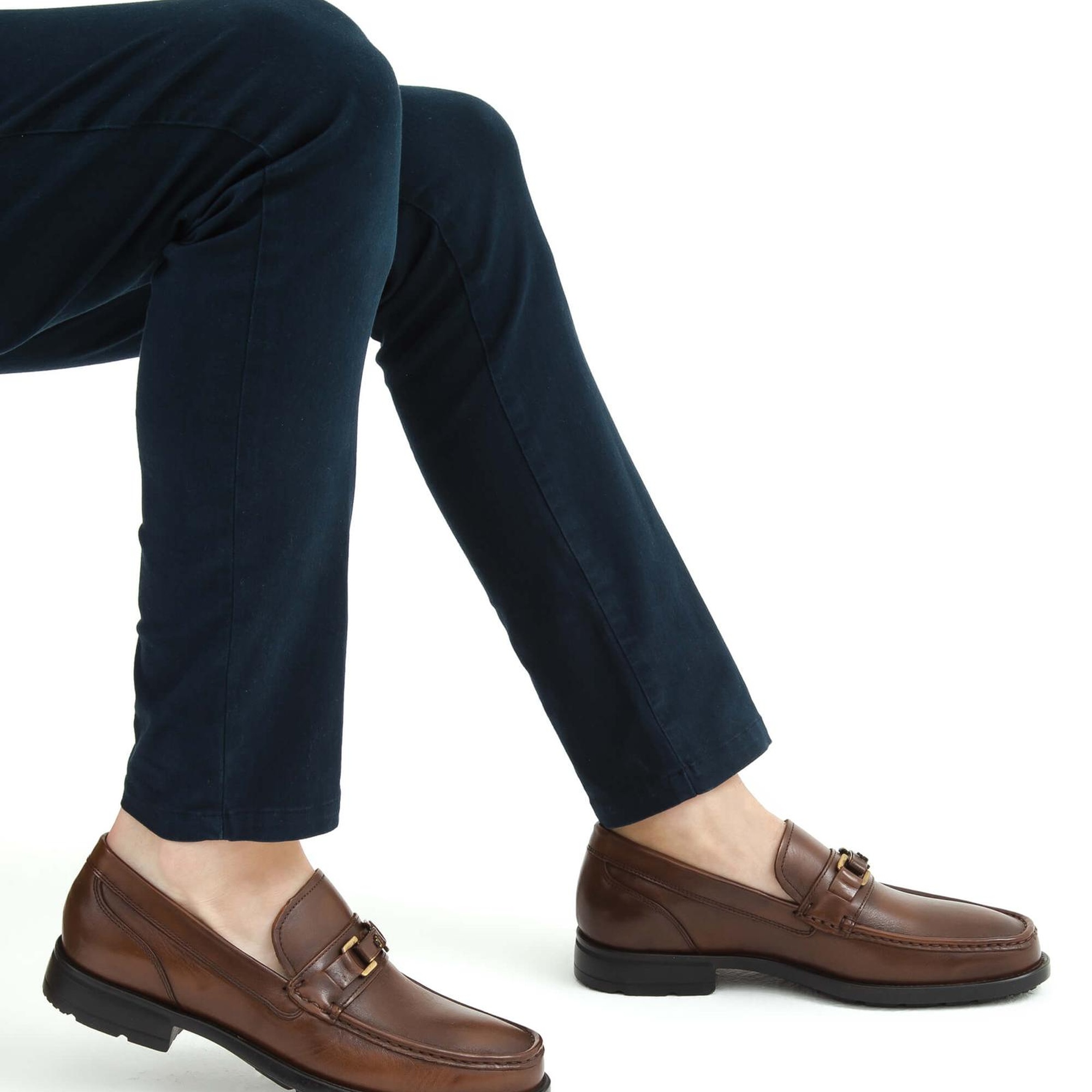 Tamer Tanca Erkek Hakiki Deri Kahverengi Klasik Ayakkabı