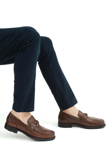  Tamer Tanca Erkek Hakiki Deri Kahverengi Klasik Ayakkabı