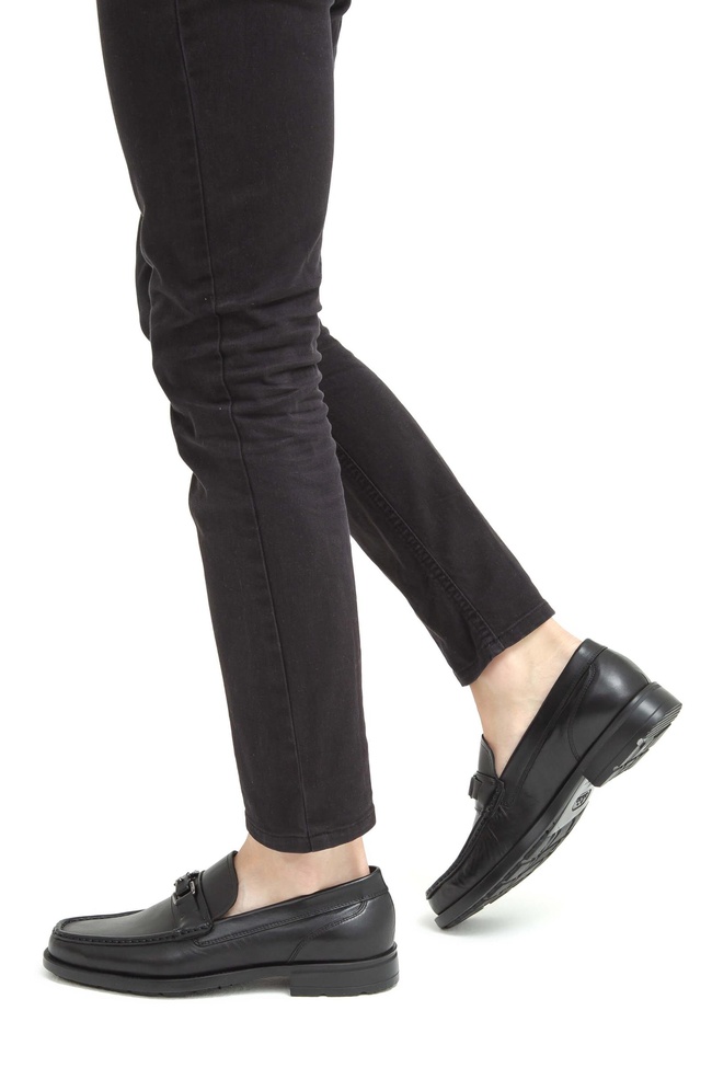  Tamer Tanca Erkek Hakiki Deri Siyah Klasik Ayakkabı