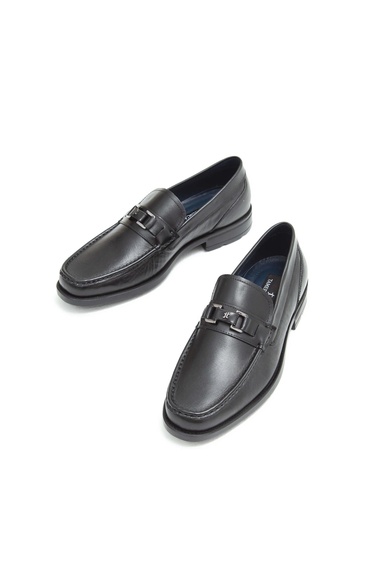  Tamer Tanca Erkek Hakiki Deri Siyah Klasik Ayakkabı