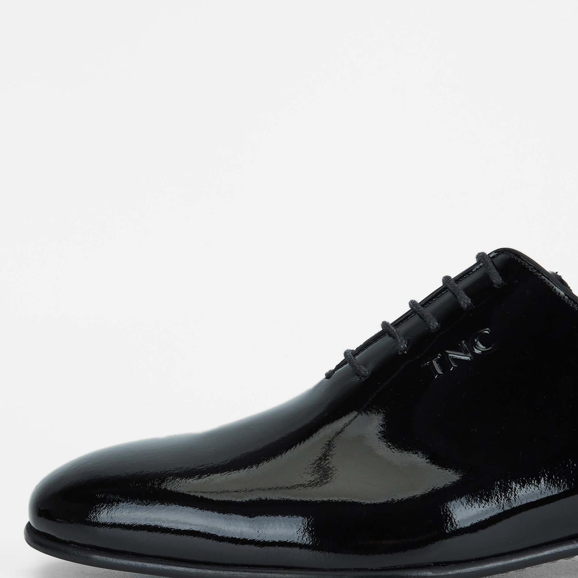 Tamer Tanca Erkek Hakiki Deri Siyah Rugan Klasik Ayakkabı