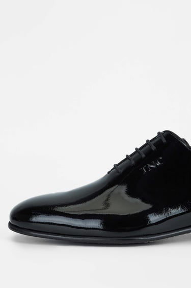  Tamer Tanca Erkek Hakiki Deri Siyah Rugan Klasik Ayakkabı