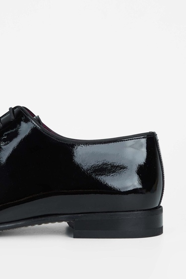  Tamer Tanca Erkek Hakiki Deri Siyah Rugan Klasik Ayakkabı