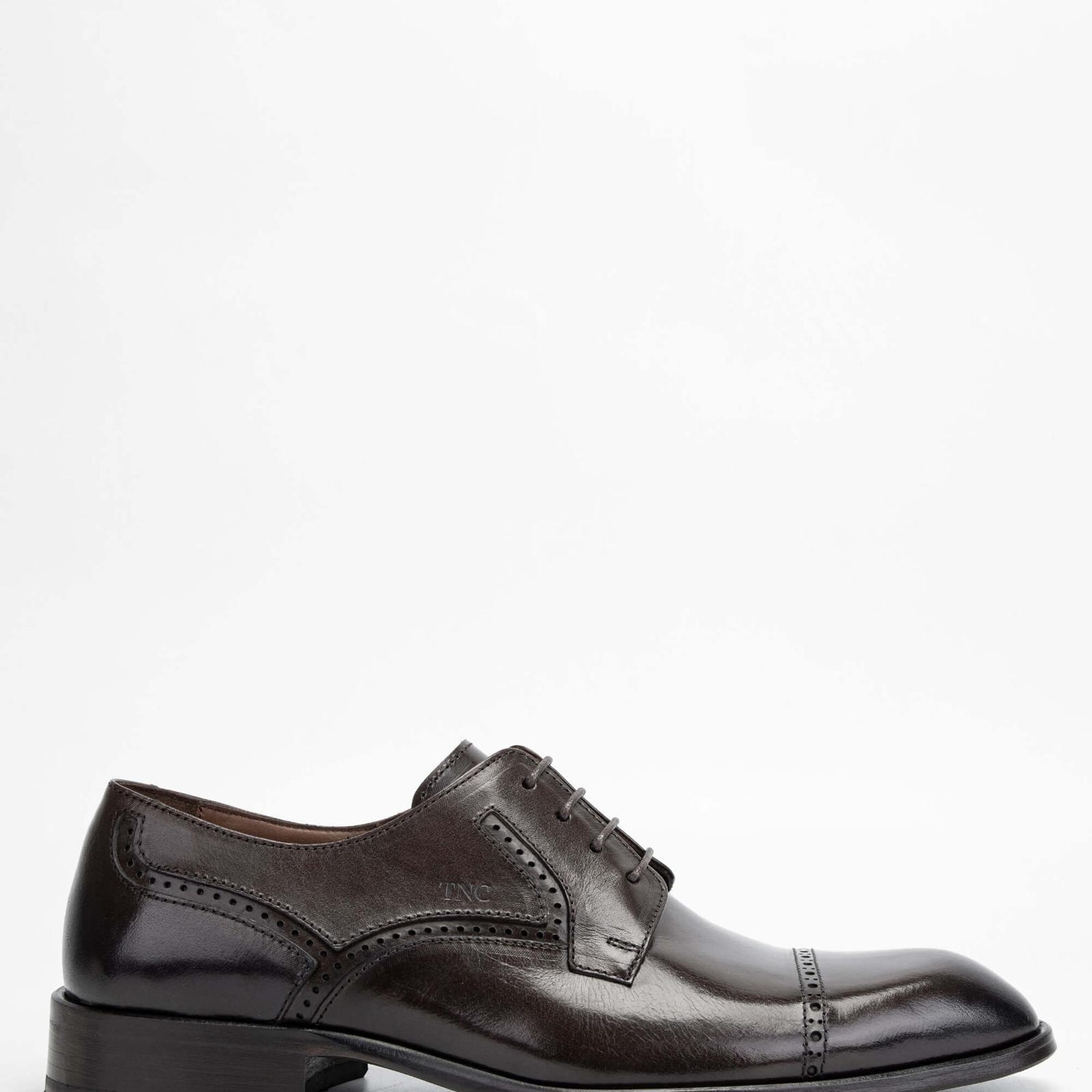 Tamer Tanca Erkek Hakiki Deri Kahverengi Klasik Ayakkabı