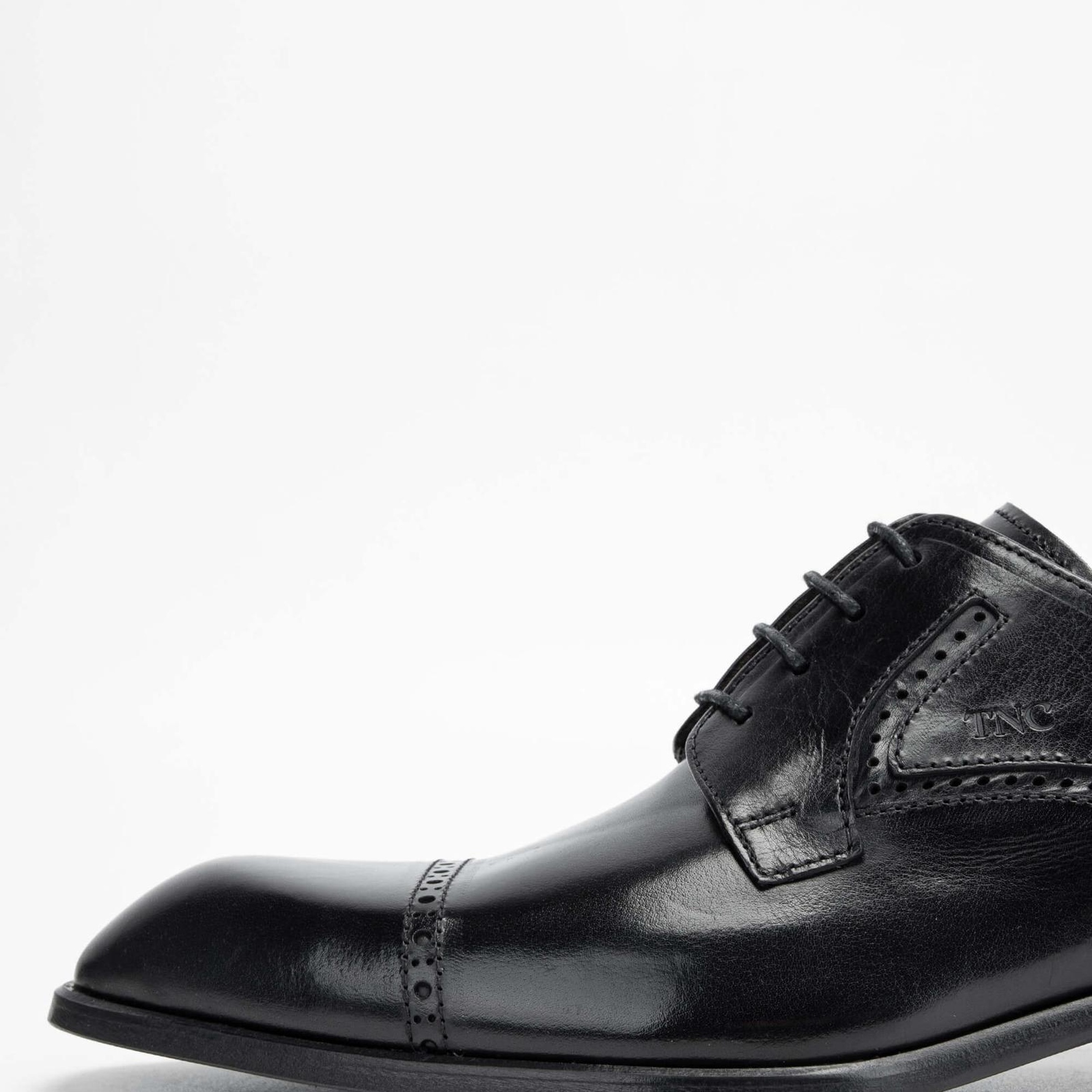 Tamer Tanca Erkek Hakiki Deri Siyah Klasik Ayakkabı