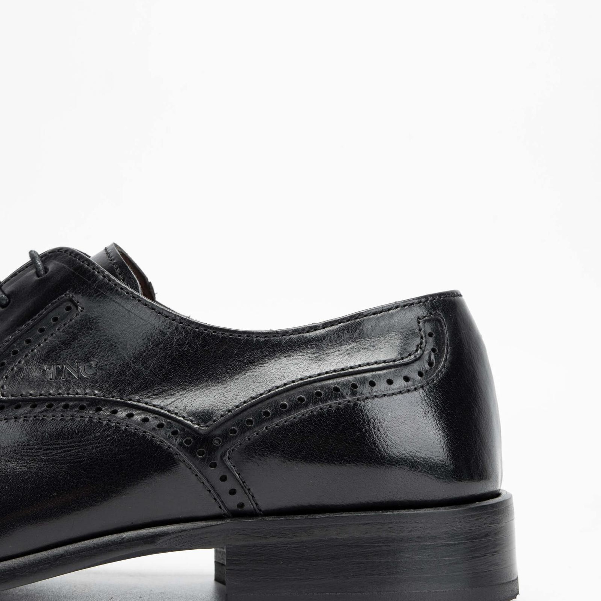 Tamer Tanca Erkek Hakiki Deri Siyah Klasik Ayakkabı