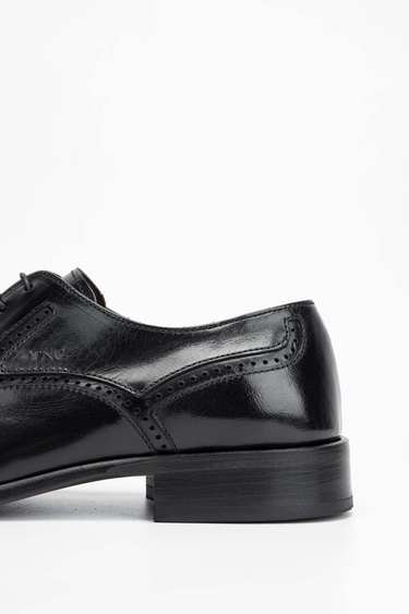  Tamer Tanca Erkek Hakiki Deri Siyah Klasik Ayakkabı