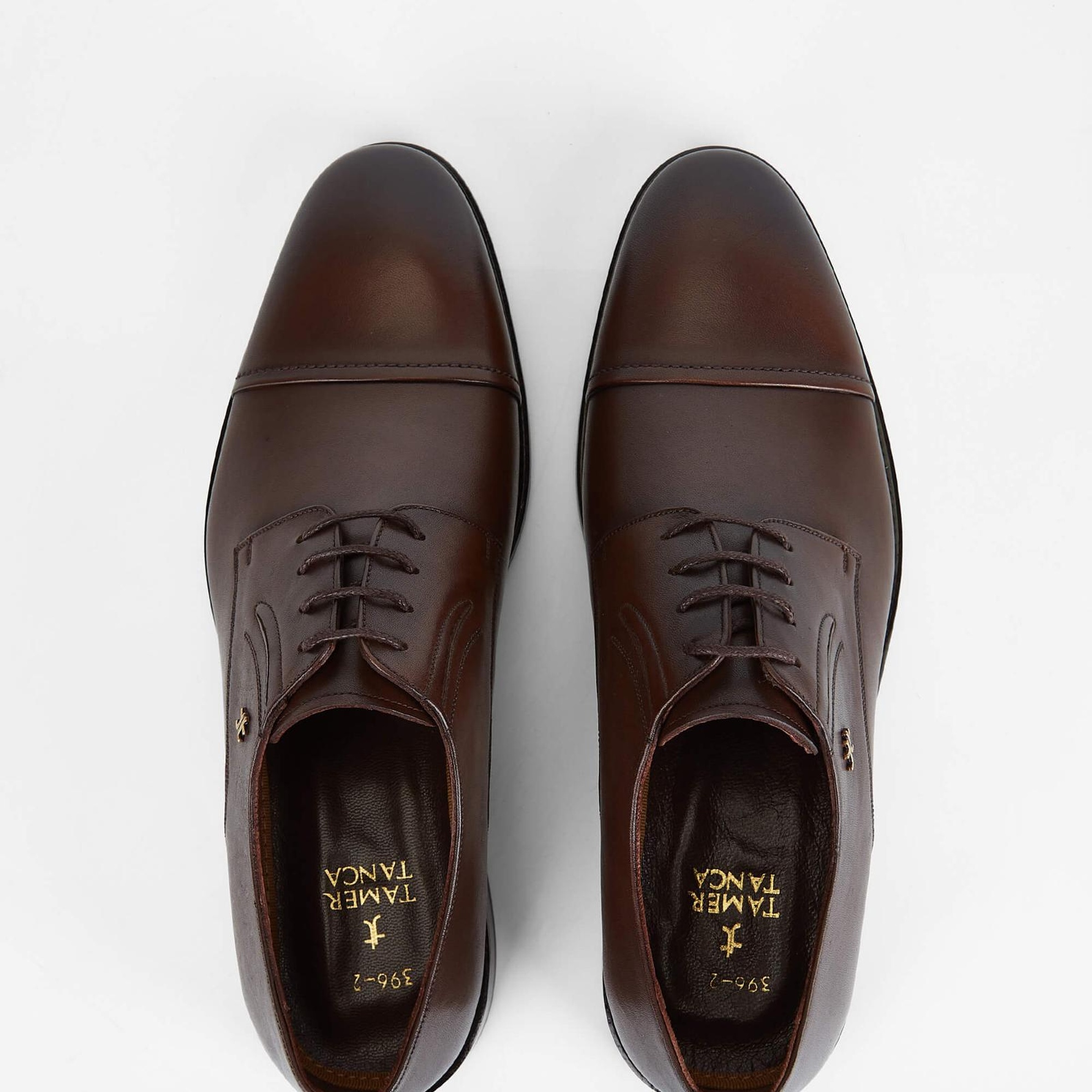 Tamer Tanca Erkek Hakiki Deri Kahverengi Klasik Ayakkabı