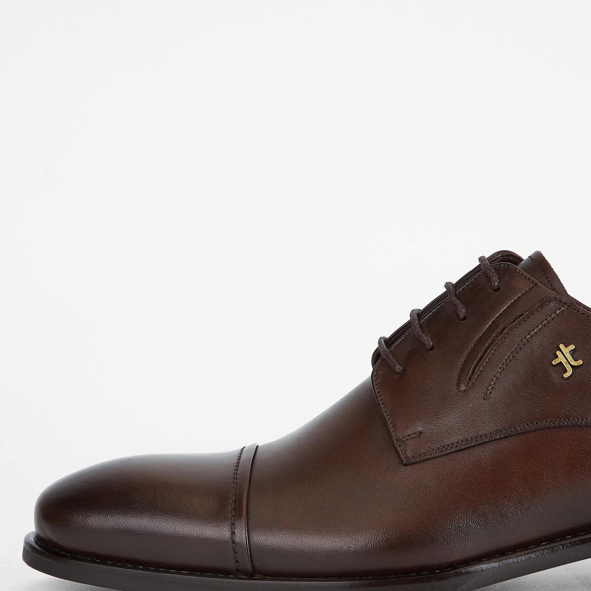 Tamer Tanca Erkek Hakiki Deri Kahverengi Klasik Ayakkabı