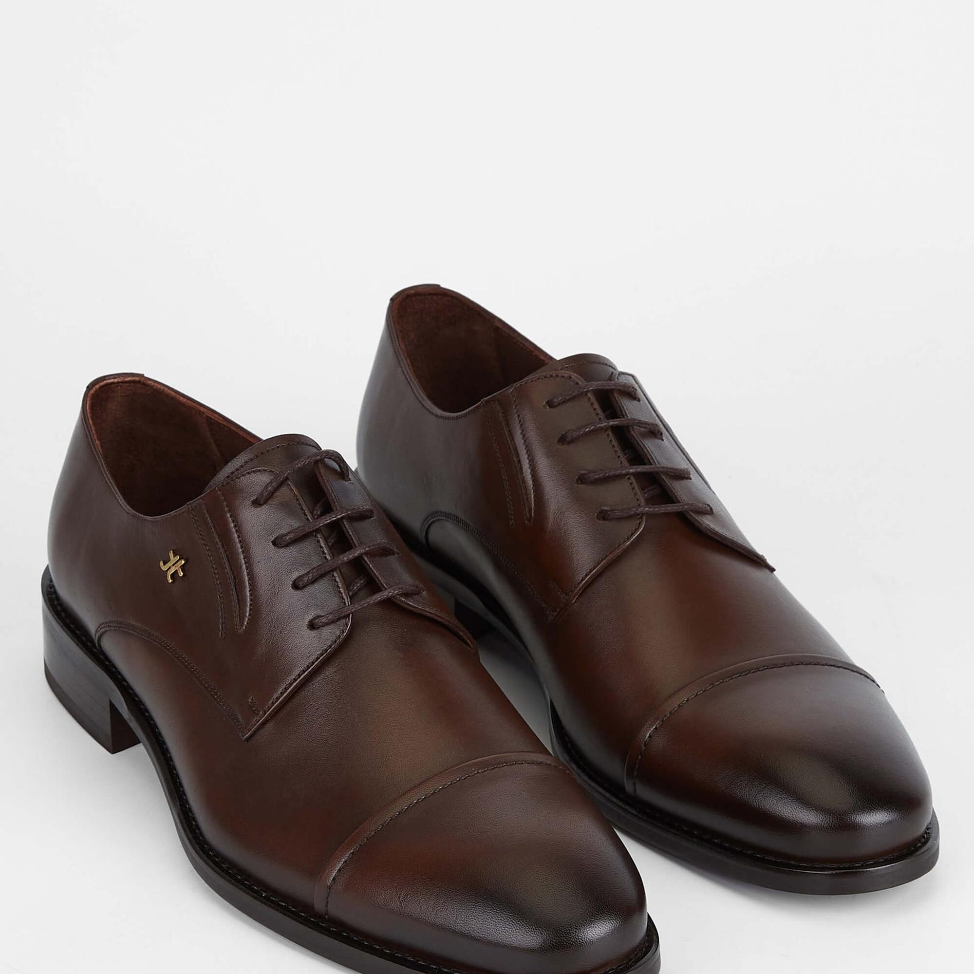 Tamer Tanca Erkek Hakiki Deri Kahverengi Klasik Ayakkabı