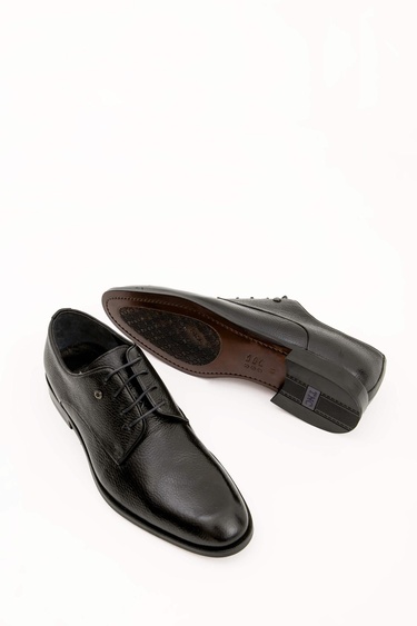  Tamer Tanca Erkek Hakiki Deri Siyah Klasik Ayakkabı