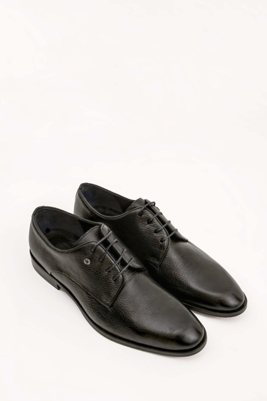  Tamer Tanca Erkek Hakiki Deri Siyah Klasik Ayakkabı