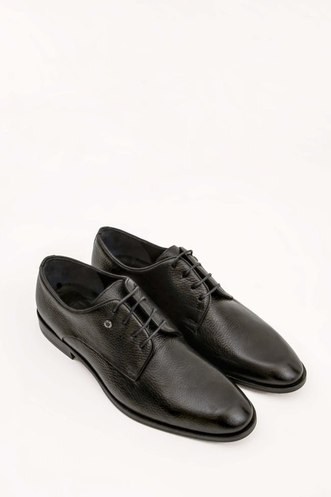  Tamer Tanca Erkek Hakiki Deri Siyah Klasik Ayakkabı