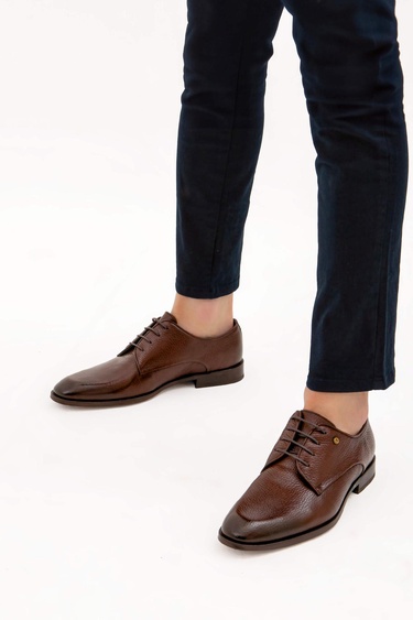  Tamer Tanca Erkek Hakiki Deri Taba Klasik Ayakkabı