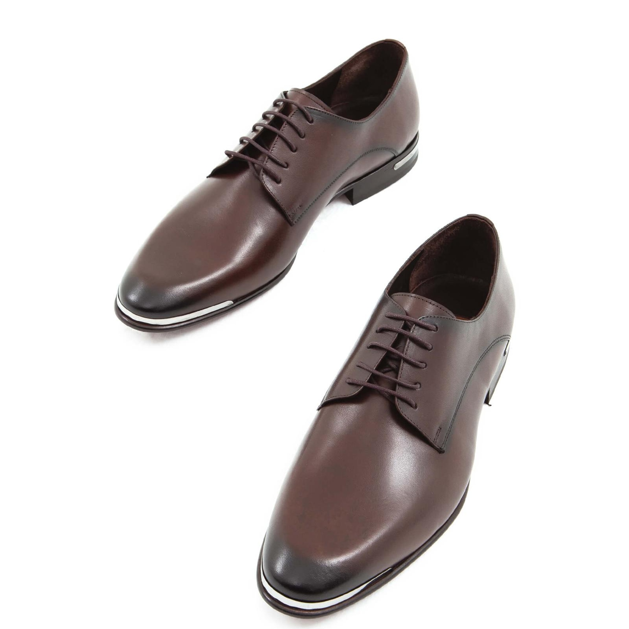 Tamer Tanca Erkek Hakiki Deri Kahverengi Deri Klasik Ayakkabı