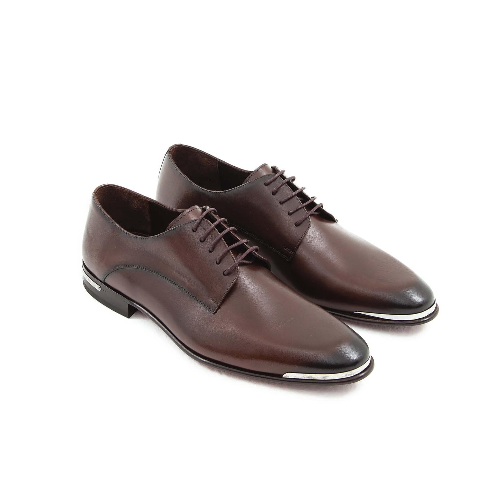 Tamer Tanca Erkek Hakiki Deri Kahverengi Deri Klasik Ayakkabı