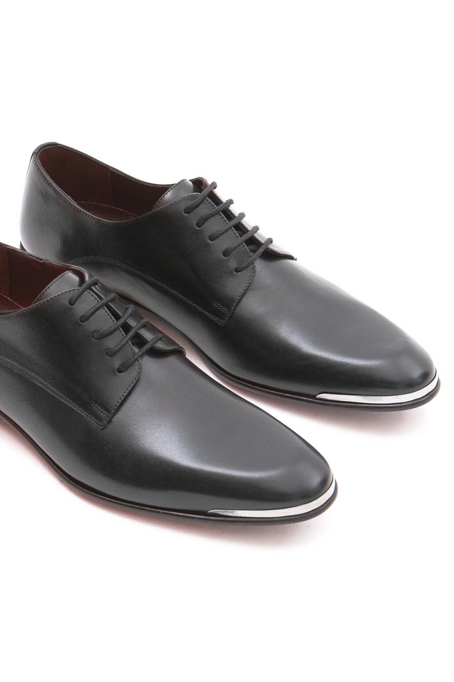  Tamer Tanca Erkek Hakiki Deri Siyah Analin Klasik Ayakkabı