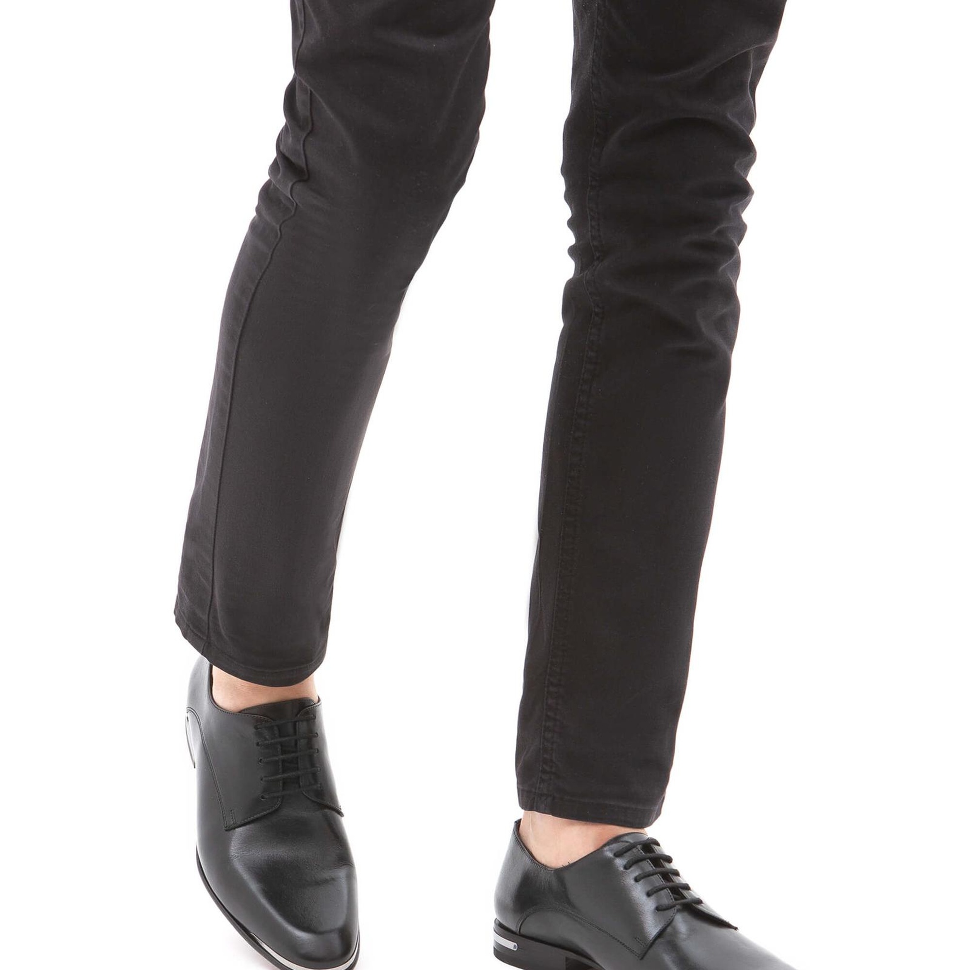 Tamer Tanca Erkek Hakiki Deri Siyah Analin Klasik Ayakkabı