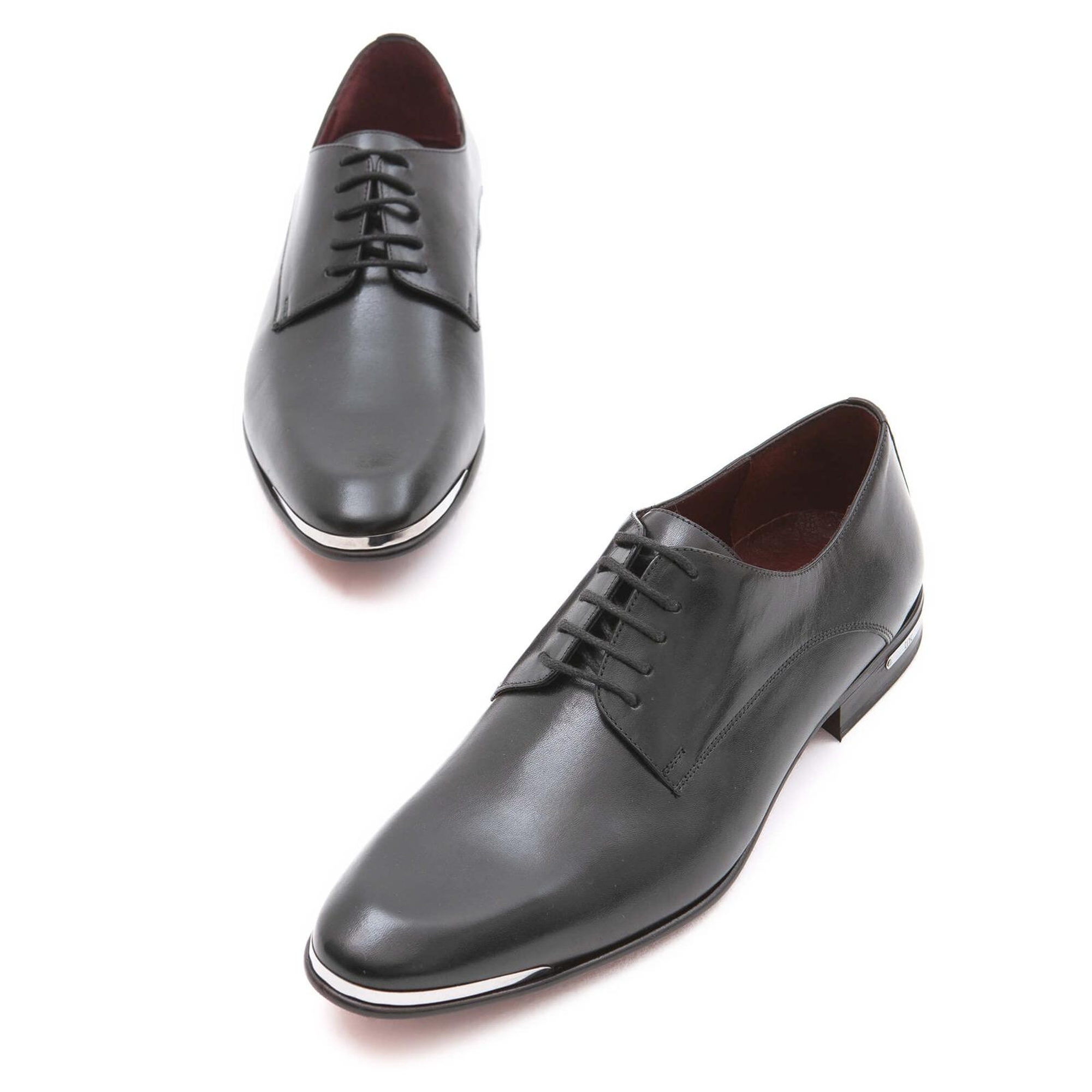 Tamer Tanca Erkek Hakiki Deri Siyah Analin Klasik Ayakkabı