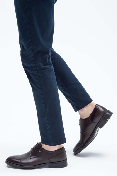  Tamer Tanca Erkek Hakiki Deri Kahverengi Klasik Ayakkabı