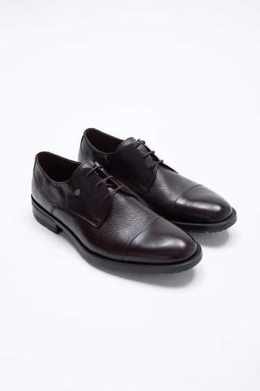  Tamer Tanca Erkek Hakiki Deri Kahverengi Klasik Ayakkabı