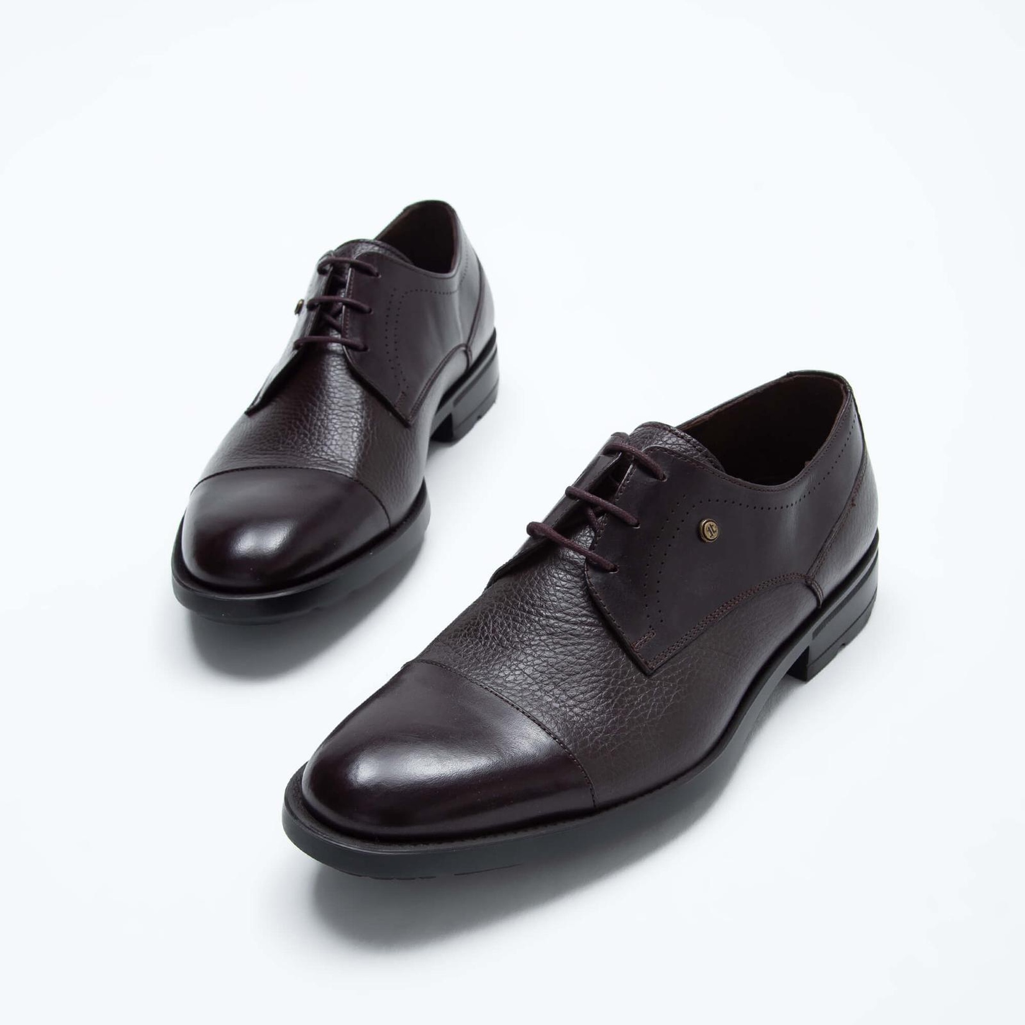 Tamer Tanca Erkek Hakiki Deri Kahverengi Klasik Ayakkabı