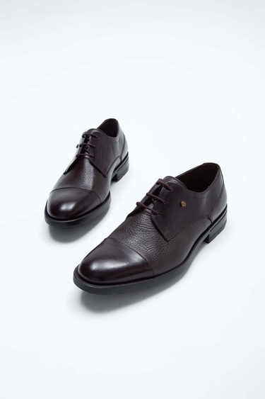  Tamer Tanca Erkek Hakiki Deri Kahverengi Klasik Ayakkabı