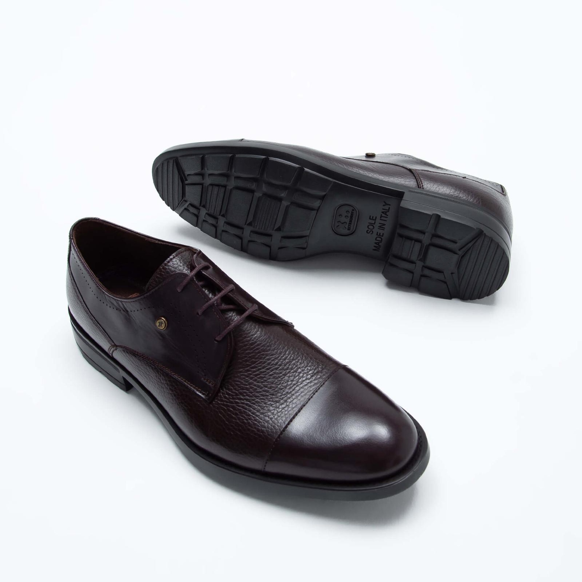 Tamer Tanca Erkek Hakiki Deri Kahverengi Klasik Ayakkabı