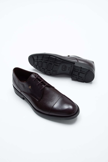  Tamer Tanca Erkek Hakiki Deri Kahverengi Klasik Ayakkabı