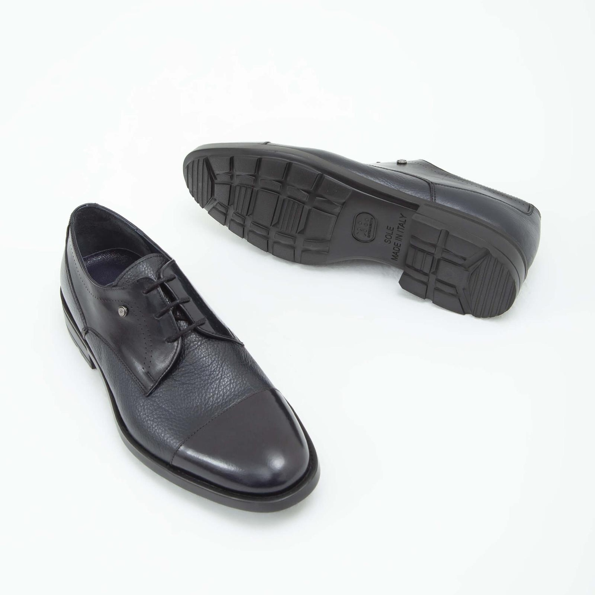 Tamer Tanca Erkek Hakiki Deri Lacivert Klasik Ayakkabı