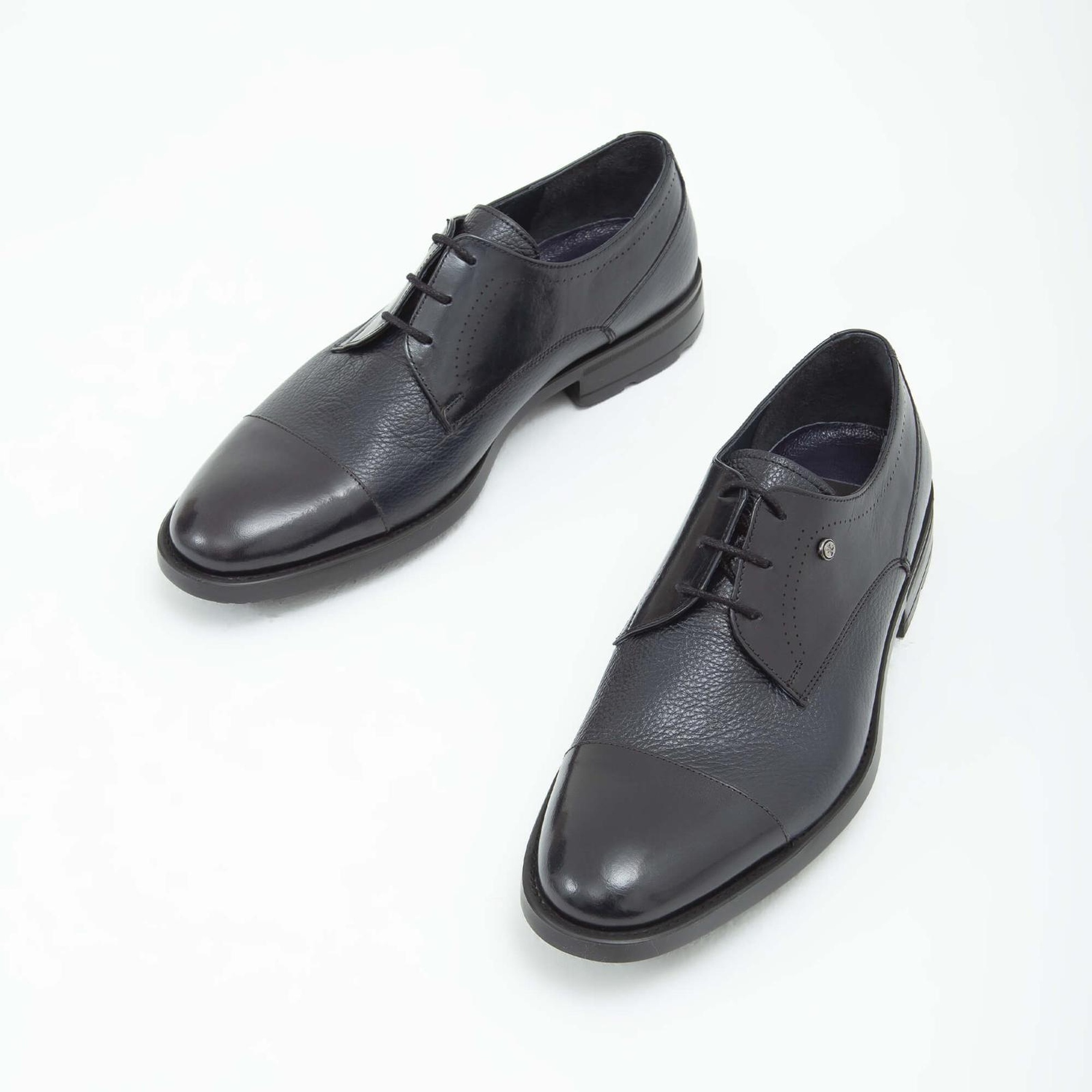 Tamer Tanca Erkek Hakiki Deri Lacivert Klasik Ayakkabı