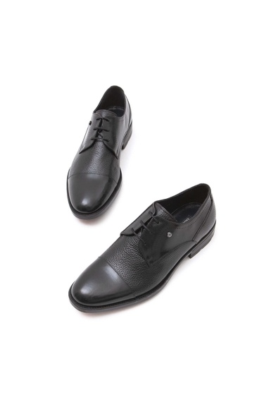  Tamer Tanca Erkek Hakiki Deri Siyah Klasik Ayakkabı