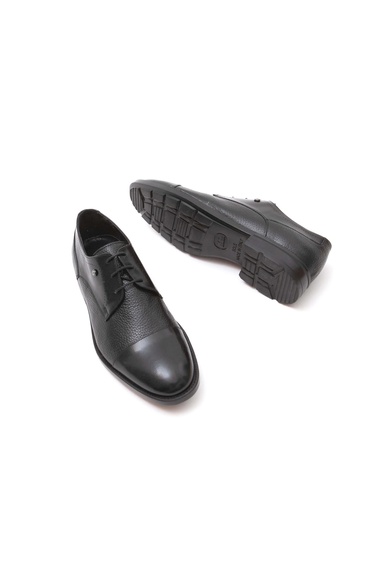  Tamer Tanca Erkek Hakiki Deri Siyah Klasik Ayakkabı