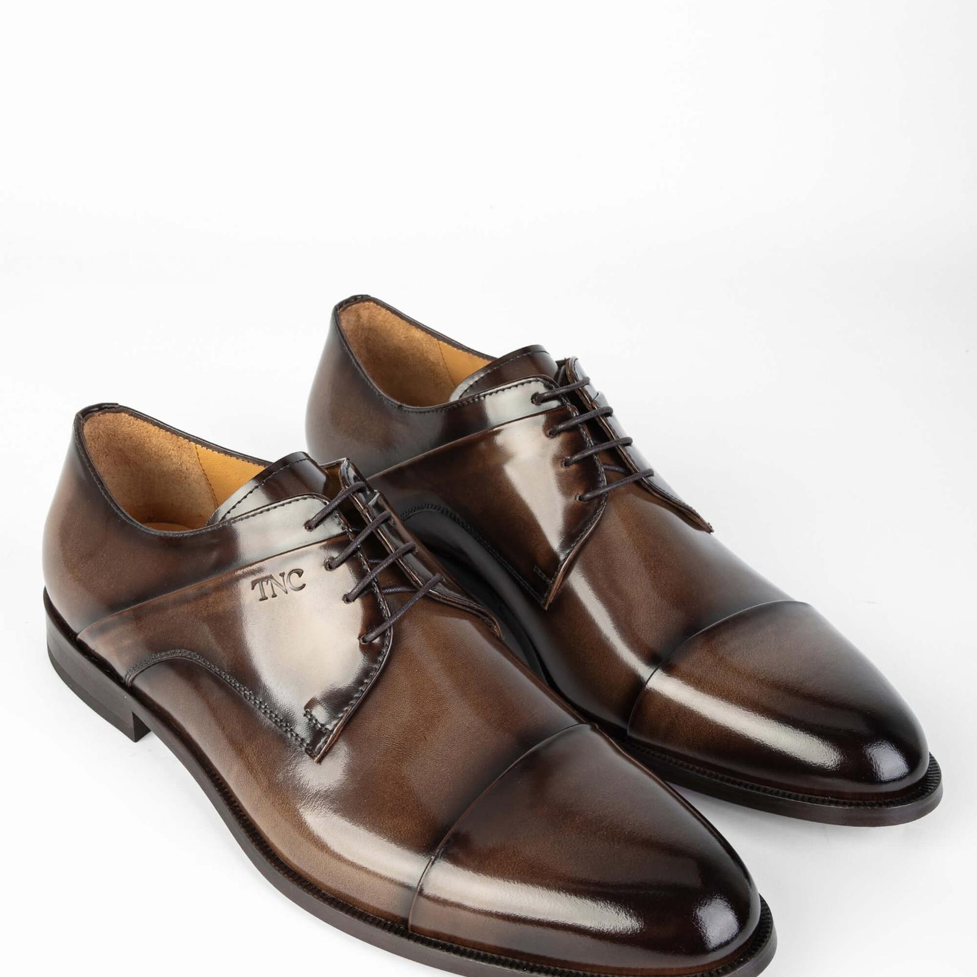Tamer Tanca Erkek Hakiki Deri Kahverengi Klasik Ayakkabı