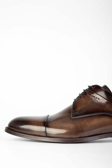  Tamer Tanca Erkek Hakiki Deri Kahverengi Klasik Ayakkabı
