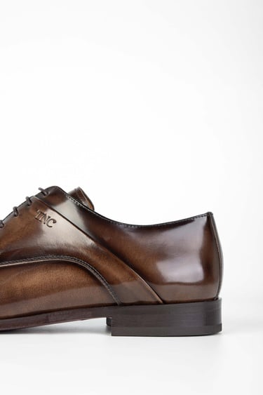  Tamer Tanca Erkek Hakiki Deri Kahverengi Klasik Ayakkabı